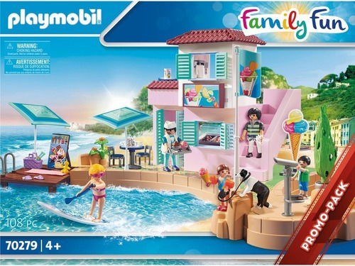 Figuras Playmobil Family Fun Heladería En El Puerto Edad 4+ 108