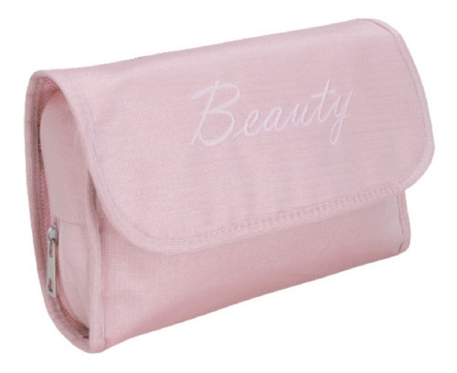 Necessaire Case Bolsa Organizador De Mala Viagem Com Gancho Cor Rosa