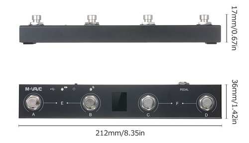 Controlador Midi Inalámbrico M-vave Chocolate Bt Recargable
