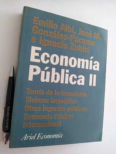 Economía Pública Ii Emilio Albi José M González Páramo Ignac