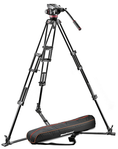 Manfrotto Mvh502a,546gb-1 Tripie Para Video Con Cabeza P/7kg