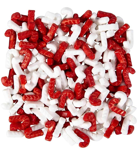 Sprinkles Navideños Bastones / 100 G Navidad Rojo & Blanco