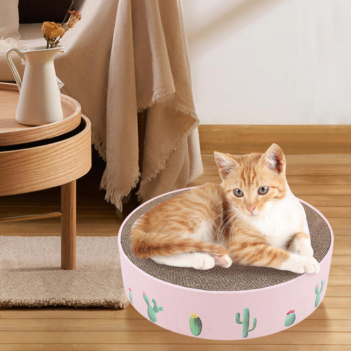 Pet Cat Scratcher Pad Scratching Board Grind Claws Rosa
