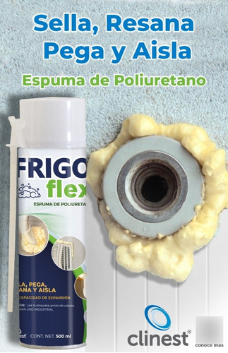 Espuma De Poliuretano 500 Ml Frigo Flex Caja Con 12 Piezas