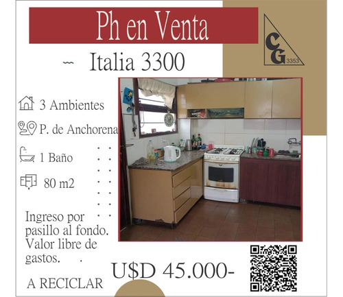 Venta. Ph 3 Ambientes A Reciclar. Pinos De Anchorena. 