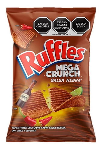 Botana Ruffles Mega Crunch Salsa Negra 185g