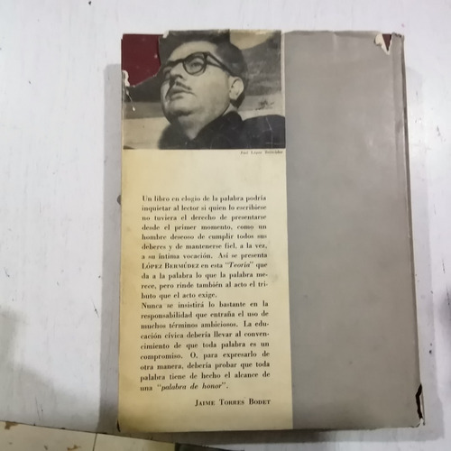 Teoría De La Palabra José López Bermudez. 1a Edición 1956. (Usado)