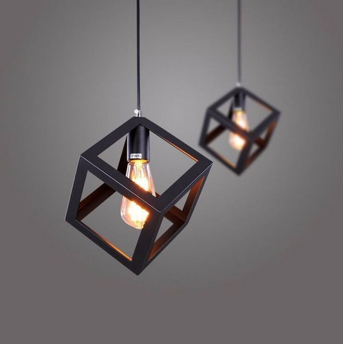 Lamparas Comedor Vintage Colgantes Modernas Lampara Cubo