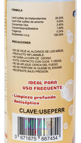 Imagen 6 de 6 de Espuma Para Baño En Seco De Perros Adultos Urus 500ml