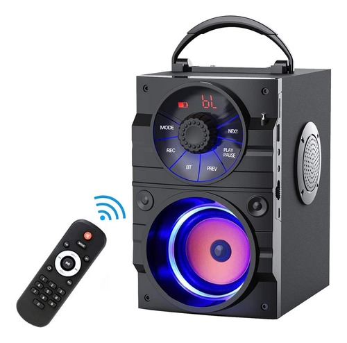 Altavoz Bluetooth Portátil Con Altavoz Inalámbrico De Sub. Color A12