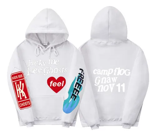 Sudadera Con Capucha Kanye Lucky Me I See Ghost Moda Hip Hop