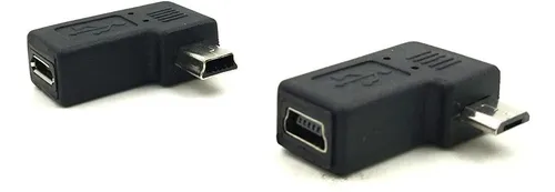 Adaptador Duttek Micro Usb A Mini Usb, 90 Grados/m-f