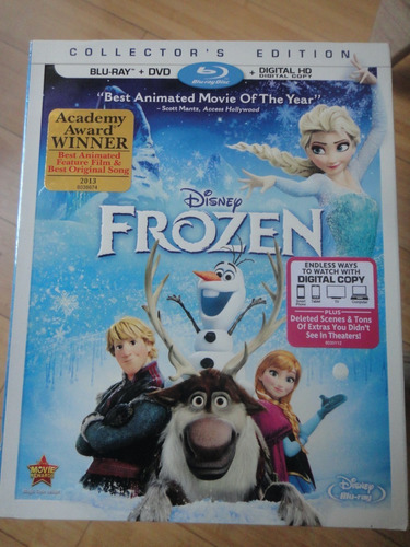 Disney Frozen Blu Ray Sellado Slipcover Usa