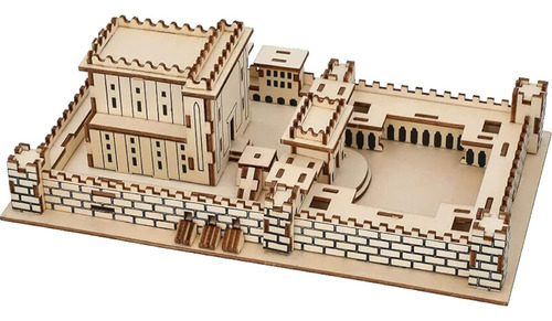 Masoret Wooden 3d Jerusalem Temple Model Kit Uk77547: Rompec