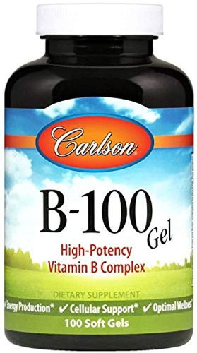 Carlson Labs B-compleet-100, Complejo De Vitamina B, 1