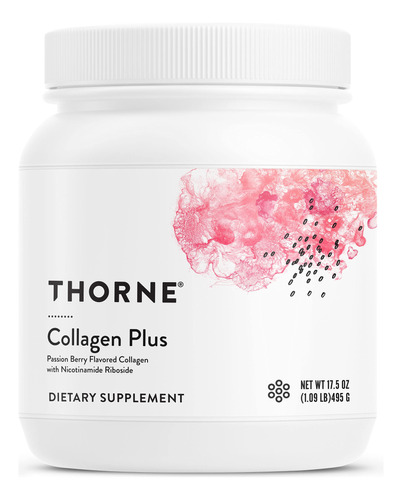 Thorne Collagen Plus - Polvo De Peptidos De Colageno Con Rib