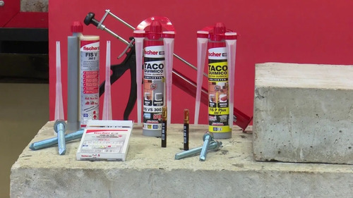 Imagen 5 de 10 de Anclaje Broca Química Taco De Inyección Fischer Fis Vs 300 T