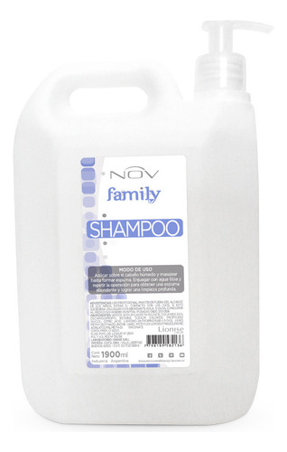 Shampoo Nov Family Para Uso Diario Bidón 1900 Ml.