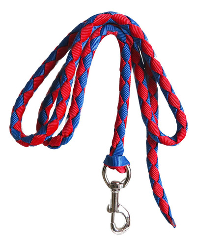 Cuerda De Plomo Para Caballo, Cuerda 4m Rojo Y Azul