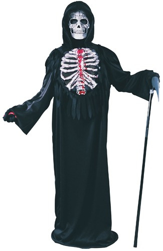 Disfraz Para Niño Esqueleto Sangrante Talla M (8-10) 