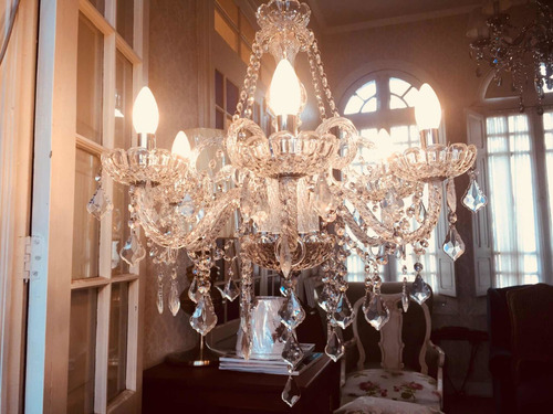 Lámpara De Lagrimas Cristal Transparente 6 Luces Oferta!!