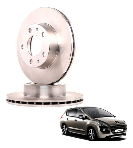 Par Discos Freno Delt Para Peugeot 3008 1.6 2010 2013