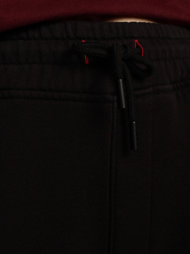 Jogger Negro De Algodón Con Logo Afelpado Tommy Jeans Mujer