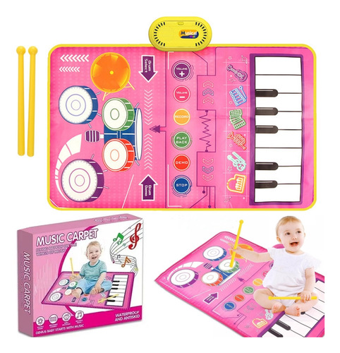 Aexpes Piano Musical Para Niños 2 En 1, Manta Musical De