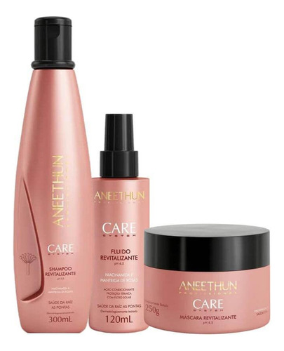 Aneethun Care Shampoo 300ml + Fluido 120ml + Máscara 250g