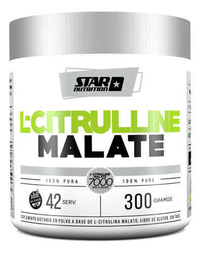 L-citrulline Malate X 300grs Recuperador Star Nutrition