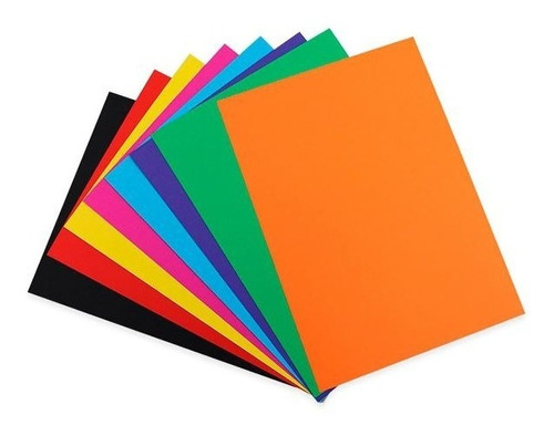 Papel Color Plus A4 - 180g Pcte 50 Folhas Escolha Cor Antes