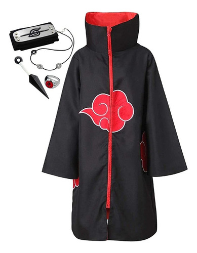 Naruto Túnica Larga Cosplay Disfraz Uniforme Capa