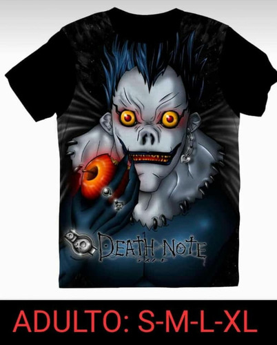 Camisetas Adulto, Death Note, Ryu - Tela Importada - Anime 