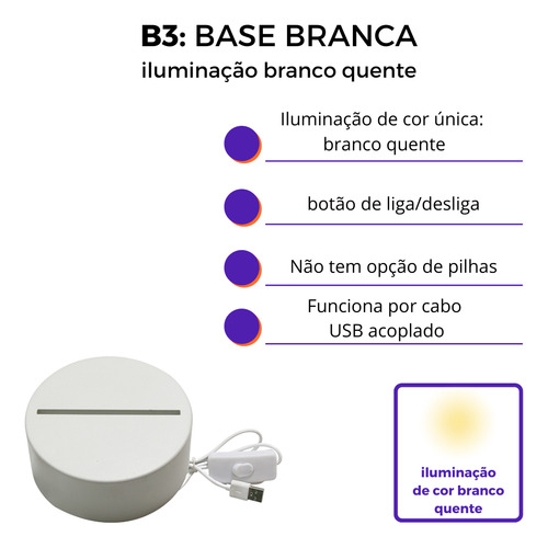 Luminária Led 3d Só Se Vive Uma Vez - Abajur De Mesa