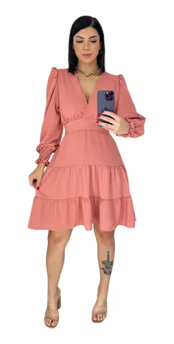 Vestido midi renda mercado on sale livre