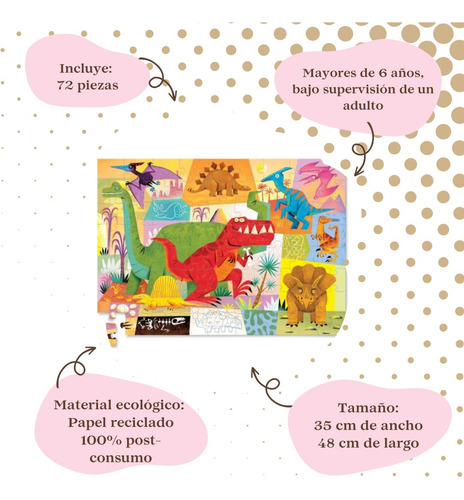 Puzzle Didáctico De Piso 72 Piezas - Crocodile Creek