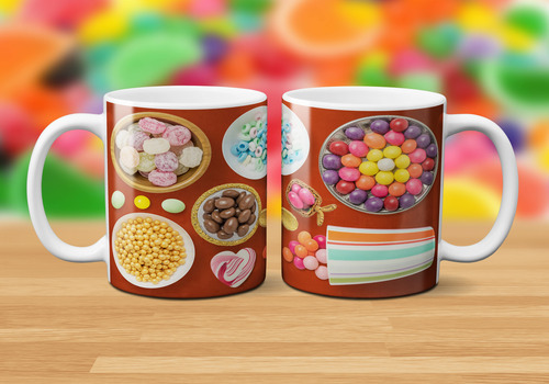 Kit Imprimible Plantillas Tazas Semana De La Dulzura M13