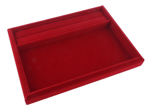 Joyería De Collar Organizador Soporte Terciopelo Rojo