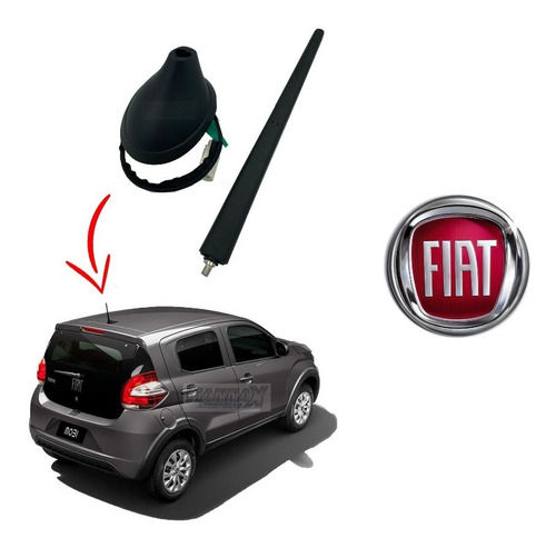 Antena E Base Original Fiat Mobi Trekking 2021