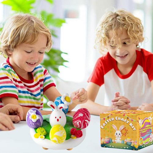 E Easter Decoration Eggs Bunny Diy Clays Com 15 Cores Vêm