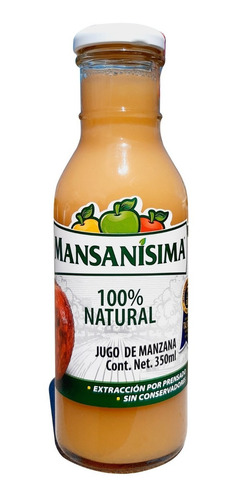 Jugo De Manzana Natural Manzanisima 350ml Se