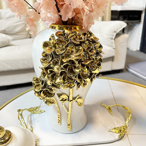 Tarro De Para Jengibre, Jarrón De Cerámica Decorativo Con