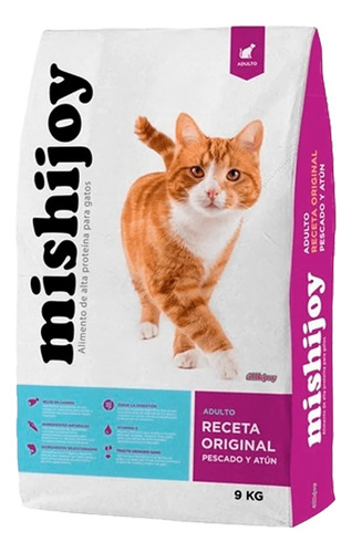 Alimento Para Gato Mishijoy Adulto Pescado Atun 9 Kg Cat 