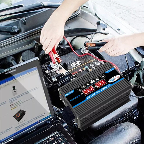 Inversor Usb De Energía Solar De 4000 W Para Coche Y Hogar,