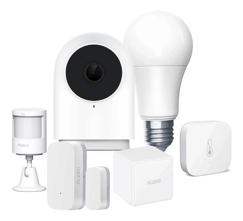 Aqara Kit Cámara G2h + Sensores + Foco + Cubo Homekit