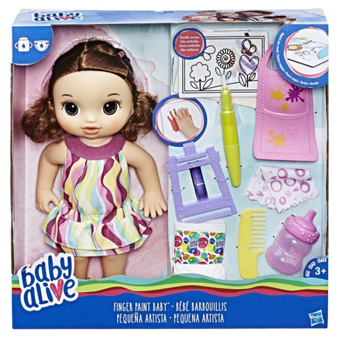 Baby Alive Pequena Artista Morena Hasbro