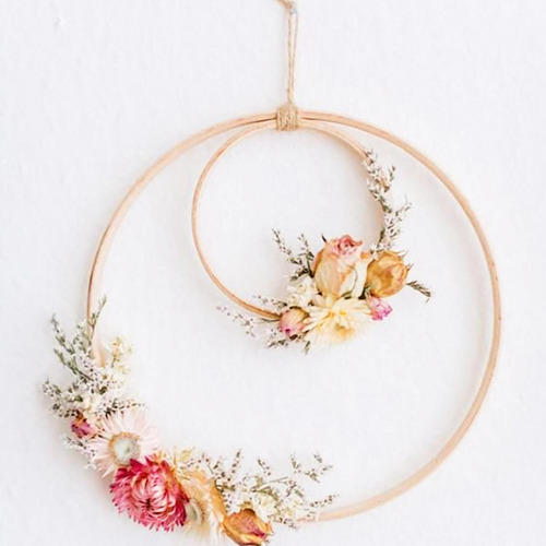 Aros De Bordado Liso Hoop Rodada Anéis 18cm Madeira 18cm