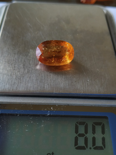 Topazio Imperial Natural Selecionado 8 Ct 10x16mm Avermelhado