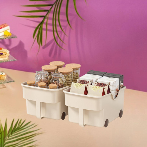 2pcs Organizador De Armário De Cozinha Bin Diversos Caixa