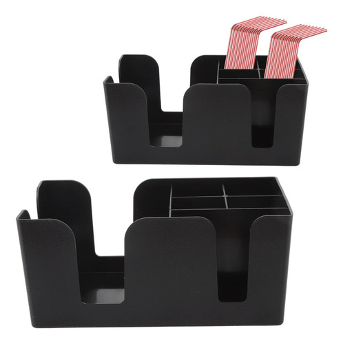 Organizador De Condimentos Y Tazas Para Cafetería Color Negro